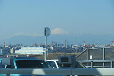 東京ゲートブリッジから見える富士山