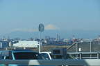 東京ゲートブリッジから見える富士山