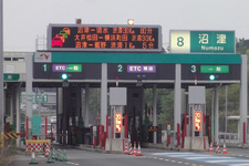 沼津インターチェンジの渋滞案内