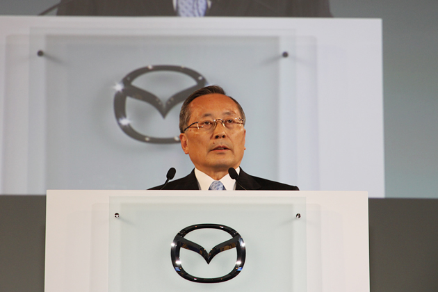 マツダ 山内孝会長・社長兼CEO（マツダ CX-5 発表会にて）