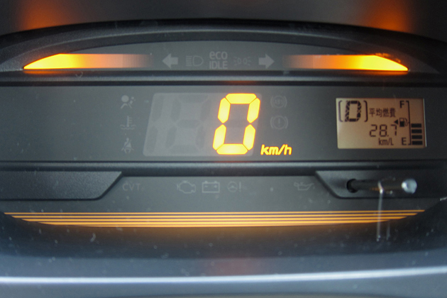 ダイハツ ミライースの高速道路燃費は「28.7km/L」