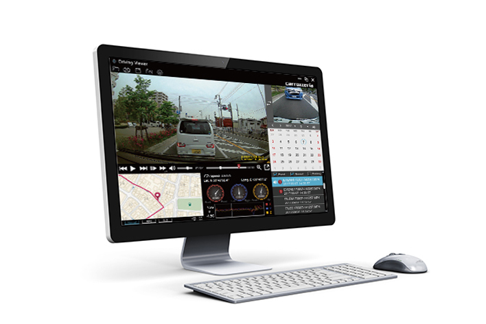 パソコン用ビューアーソフト「Driving Viewer」(無料)に対応