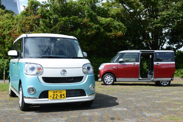 ダイハツではスライドドアの競合車を自社内にも持つ（写真は「ダイハツ ムーヴキャンバス」）