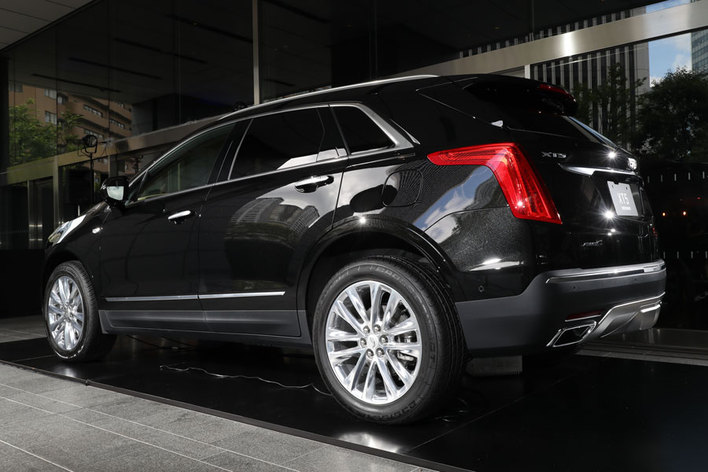 キャデラック XT5 クロスオーバー／写真は記者会見時のもの