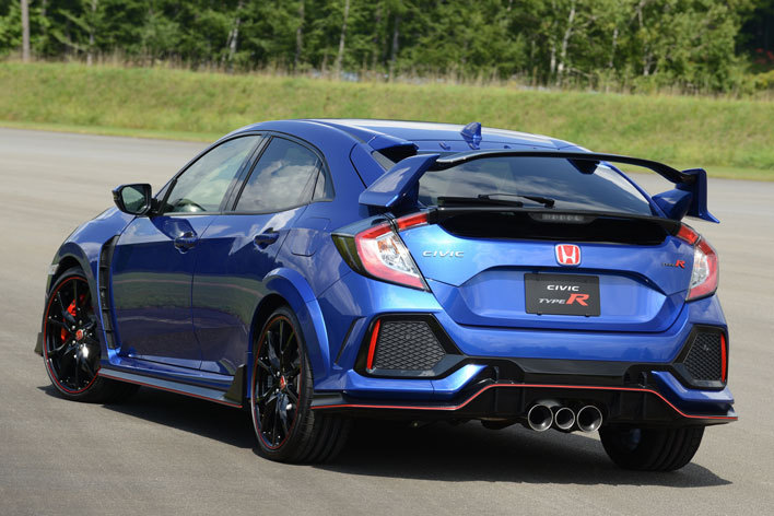 現行型シビック タイプRのリアビュー