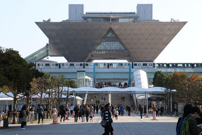 東京モーターショー会場の東京ビッグサイト(画像は2017年の模様)