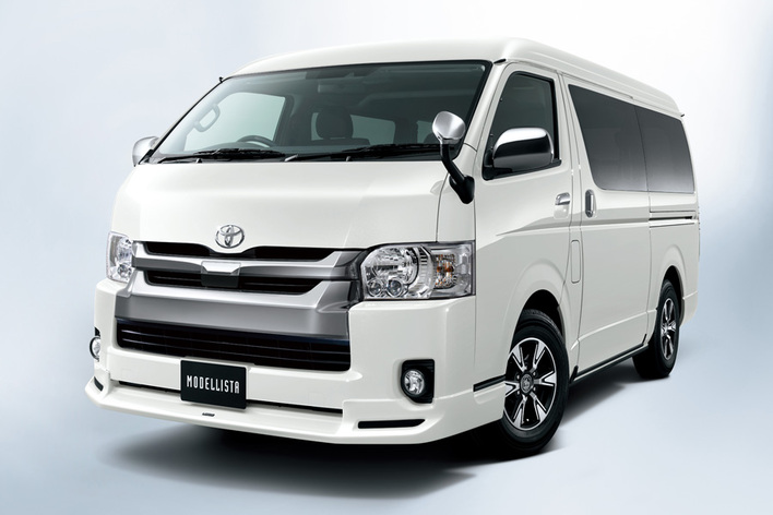 モデリスタ仕様でギラつく！トヨタ新型ハイエース/レジアス