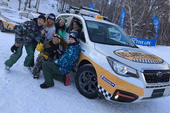 SUBARU“ゲレンデタクシー” in サッポロテイネスキー場