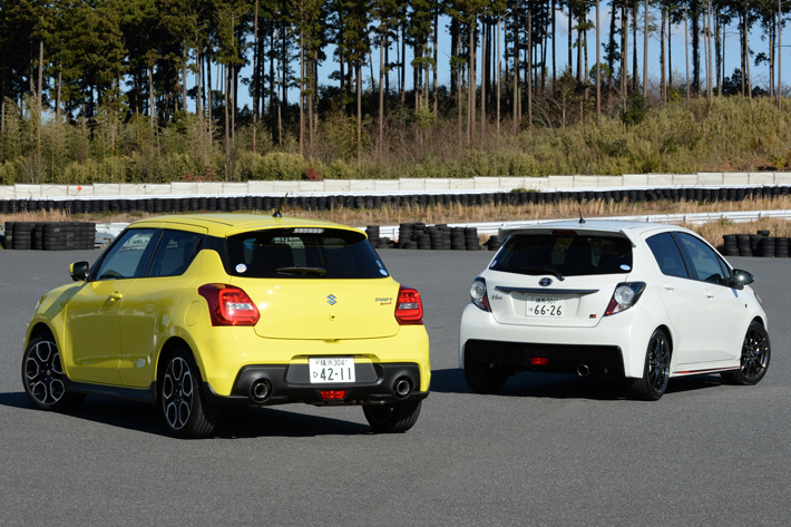 ホットハッチ対決 スズキ 新型 スイフトスポーツ と トヨタ ヴィッツgr をサーキットで徹底評価 画像ギャラリー No 4 徹底検証 21年新型車種ー試乗レポート Mota