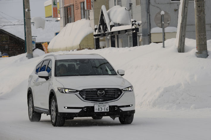 2017年マツダ雪上試乗会[マツダ剣淵試験場(北海道・剣淵町)]　マツダ 3列シートSUV 新型「CX-8」北海道・公道試乗テスト