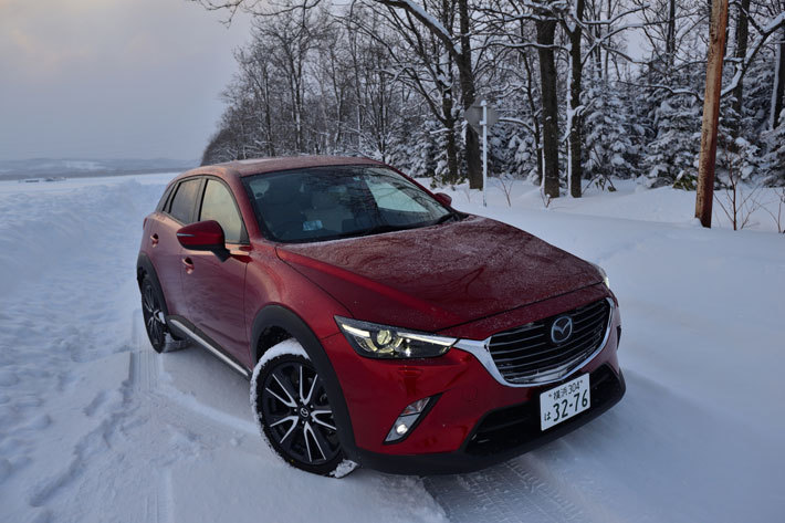 2017年マツダ雪上試乗会[マツダ剣淵試験場(北海道・剣淵町)]　マツダ CX-3 SKYACTIV-G 2.0 ガソリンモデル　北海道・公道試乗テスト