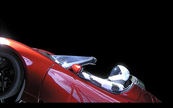 激レア】テスラ ホットウィール イーロンマスク仕様 宇宙 SPACE