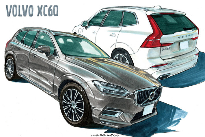 ボルボ XC60（Illust：遠藤イヅル）