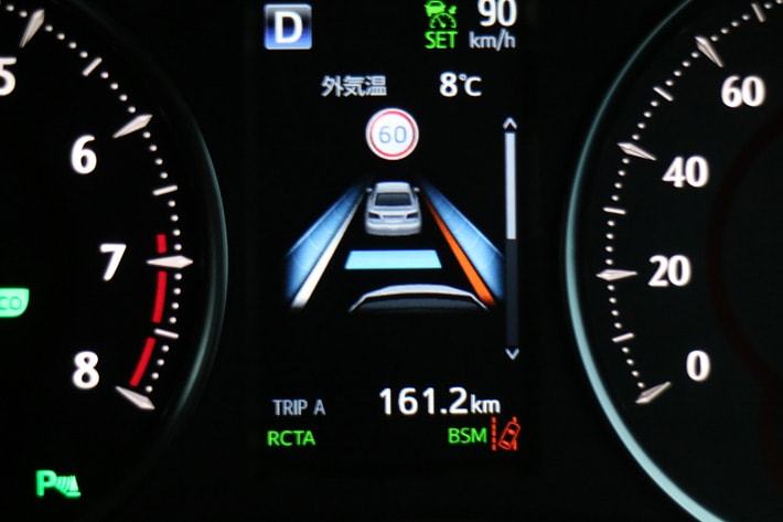 車線はみ出しアラート　レーンディパーチャーアラート