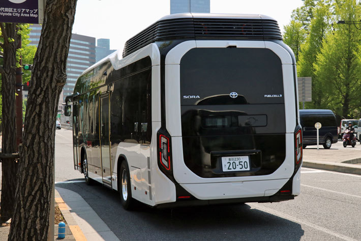 トヨタ 量産型燃料電池バス「SORA」｜TOKYO2020の近未来バスを