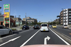 下道チーム／千葉寺駅手前まで国道14号を走り、そこから千葉街道20号線・大網街道へ抜けて行きました