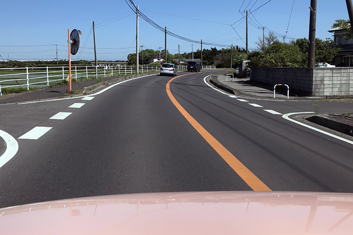 下道チーム／あとは千葉街道20号線・大網街道の一本道