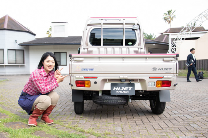 ダイハツ 新型 ハイゼット トラック ”農業女子パック”（オプション装着車）[ダイハツ ハイゼット トラック 新機能体感試乗会：2018年5月17日・ホテルニューオータニ幕張(千葉県千葉市)]