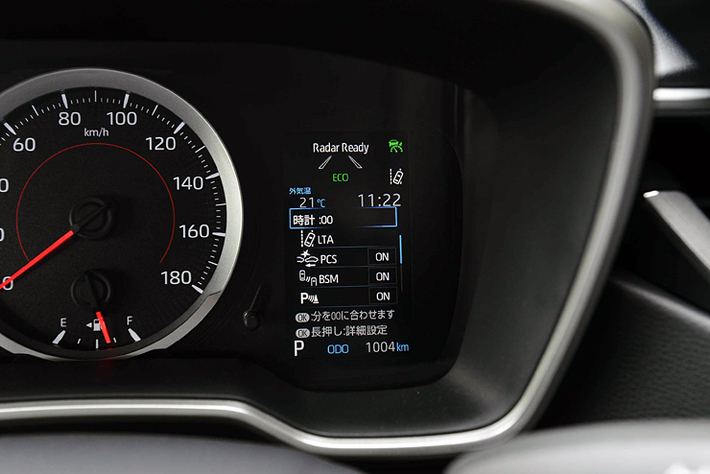 トヨタ カローラスポーツ 1.2リッターターボ 内装