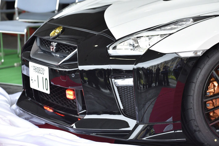 栃木県警に納車された日産 GT-Rのパトカー