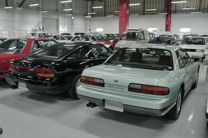 日産 シルビア Q’s[S13型]と180SX｜日産ヘリテージコレクション 取材会[2018年6月27日／日産座間事業所(神奈川県座間市)]