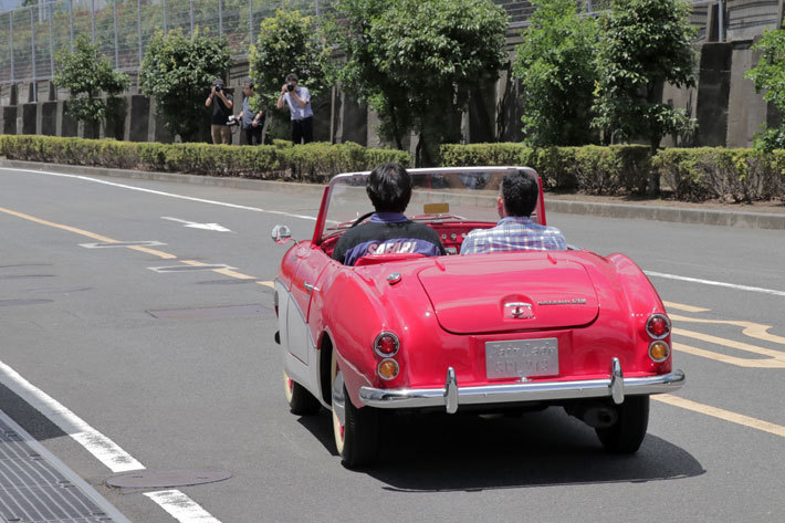 日産 フェアレディ SPL213(1961年式)[同乗試乗]日産ヘリテージコレクション 取材会[2018年6月27日／日産座間事業所(神奈川県座間市)]