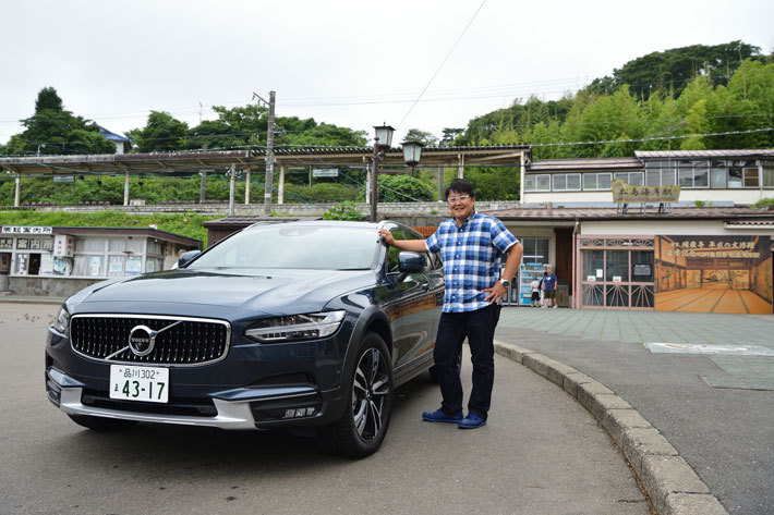 JR仙石線 松島海岸駅にて[VOLVO V90 Cross Country D4 AWD Summum ”奥の細道”試乗]