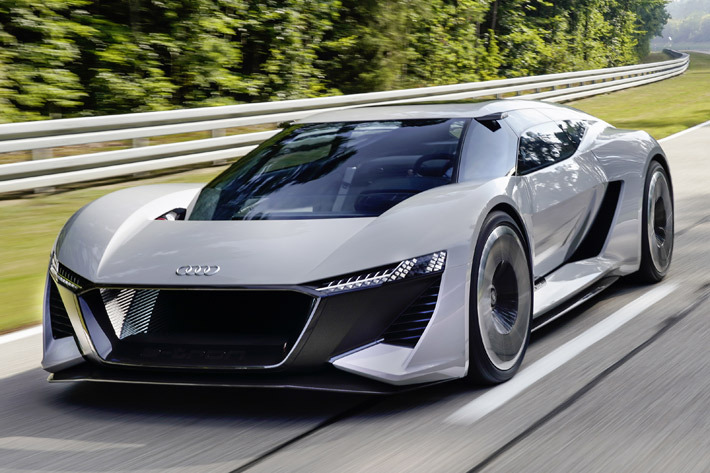 期間限定セール アウディ、究極のドライビングマシン「PB18 コンセプト e-tron ミニカー