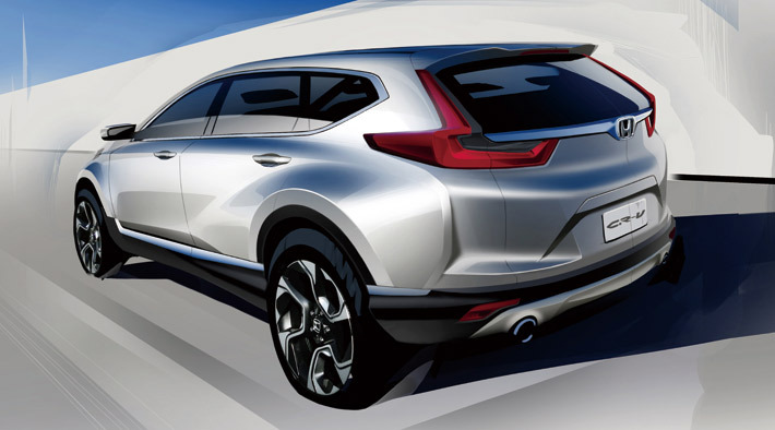 ホンダ 新型CR-Vのファイナルスケッチ
