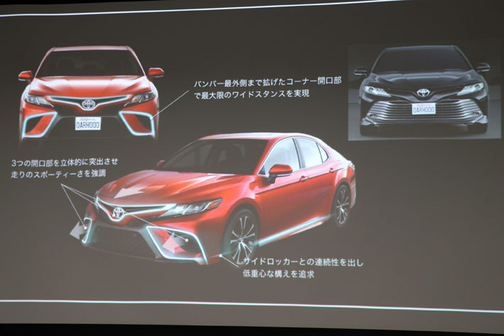 トヨタ 新型カムリ WS(カムリスポーツ)[カムリWS 説明会(トヨタ自動車東京本社／2018年8月31日)]