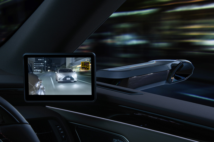 レクサス 新型ESに採用されるデジタルアウターミラー