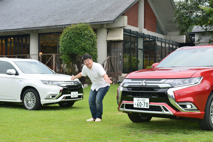 山本シンヤさんと三菱 アウトランダーPHEV 2019年モデル