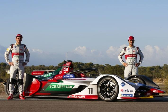 アウディ、新しいフォーミュラEマシン Audi e-tron FE05を発表