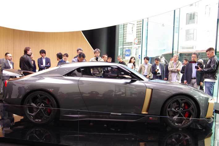 お値段1億円オーバーの特別なGT-R、銀座に降臨！|NISSAN CROSSINGにて「Nissan GT-R50 by Italdesign」が展示中