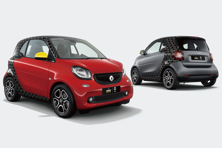 ｢smart fortwo edition / MICKEY THE TRUE ORIGINAL｣を発表｜ミッキーとスマートがコラボ！