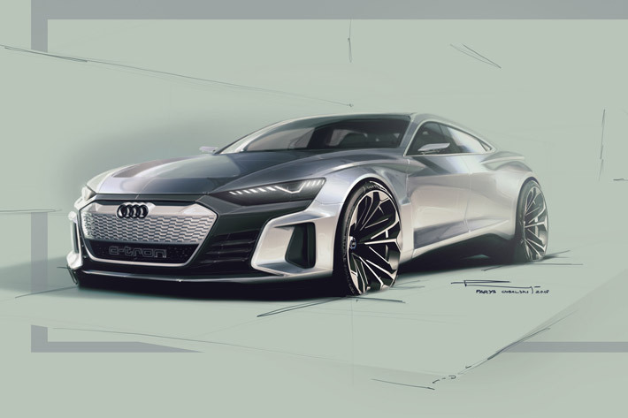 Audi e-tron GT conceptをロサンゼルスで発表