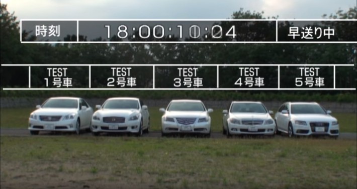 オートライトが点灯するタイミングは各メーカーで異なる！？ 画像で検証（JAF公式YouTubeより）