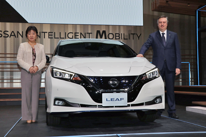 日産「リーフ e+」(イープラス) 発表会の模様[2019年1月9日／会場：日産グローバル本社ギャラリー(神奈川県横浜市)]