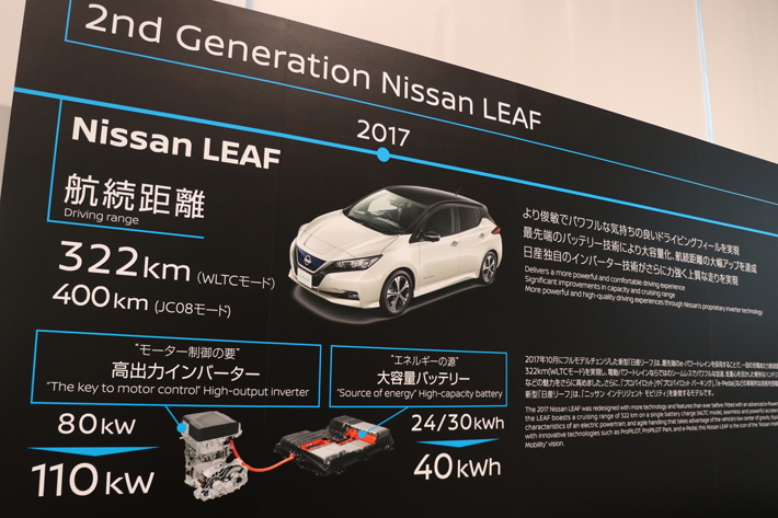 日産「リーフ e+」(イープラス) 発表会の模様[2019年1月9日／会場：日産グローバル本社ギャラリー(神奈川県横浜市)]