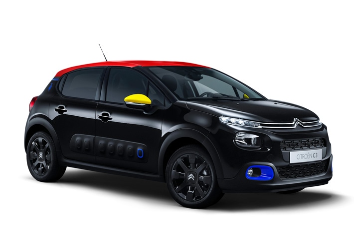 シトロエン C3 に 赤 青 黄色の3色でポップに仕上げた限定車が登場 業界先取り 業界ニュース 自動車ニュース22国産車から輸入車 まで Mota