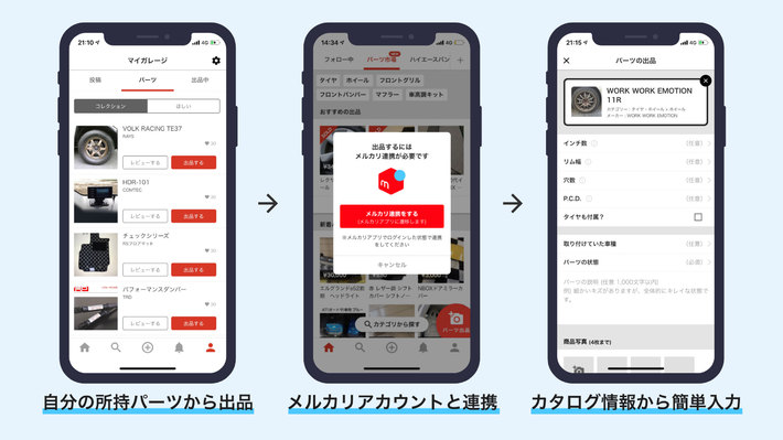 メルカリ連携で簡単にパーツが売れる 車コミュニティアプリ Cartune が新サービスを展開 業界先取り 業界ニュース 自動車ニュース21国産車 から輸入車まで Mota