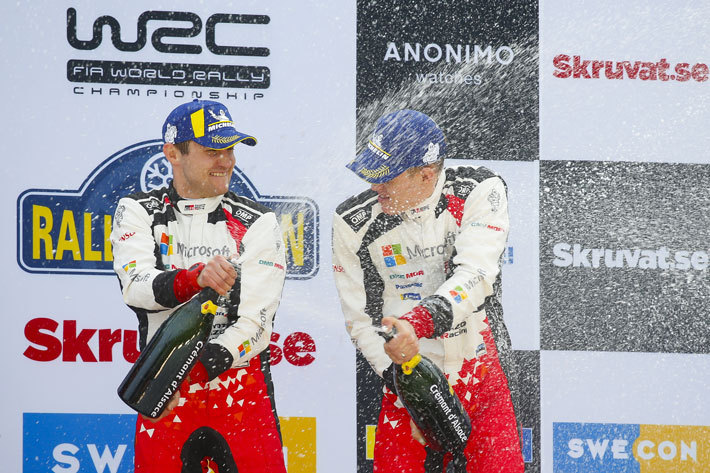 WRC 第2戦 ラリー・スウェーデン デイ4 タナックが今季初優勝でドライバー選手権をリード チームもマニュファクチャラー選手権首位に立つ