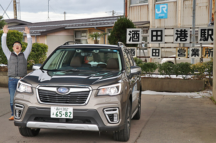 ▲貨物専用の酒田港駅は当時のまま!(ちなみに実際に万歳三唱するのは酒田駅のほうです、念の為)