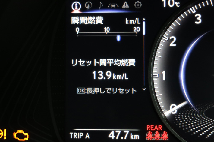 レクサス UX200（ガソリンモデル）実燃費レポート