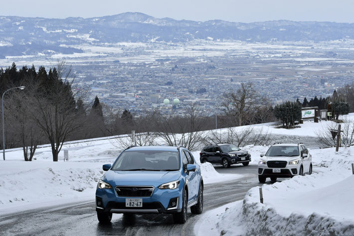 【SUBARUテックツアー第10弾“SUV SNOW DRIVING EXPERIENCE”(試乗エリア：山形県酒田市⇒山形県山形市／2019年2月15日取材)】