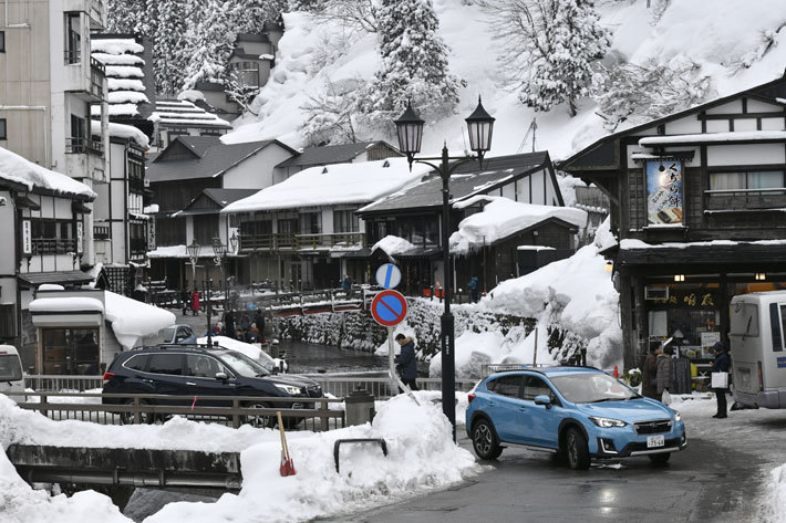 銀山温泉にて【SUBARUテックツアー第10弾“SUV SNOW DRIVING EXPERIENCE”(試乗エリア：山形県酒田市⇒山形県山形市／2019年2月15日取材)】