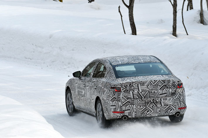 マツダ 3(プロトタイプ) 雪上テスト【2019年マツダ雪上試乗会(テストコース：北海道・マツダ剣淵試験場)】