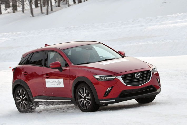 マツダ CX-3(i-ACTIV AWD新制御試作車) 雪上テスト【2019年マツダ雪上試乗会(北海道・マツダ剣淵試験場)】