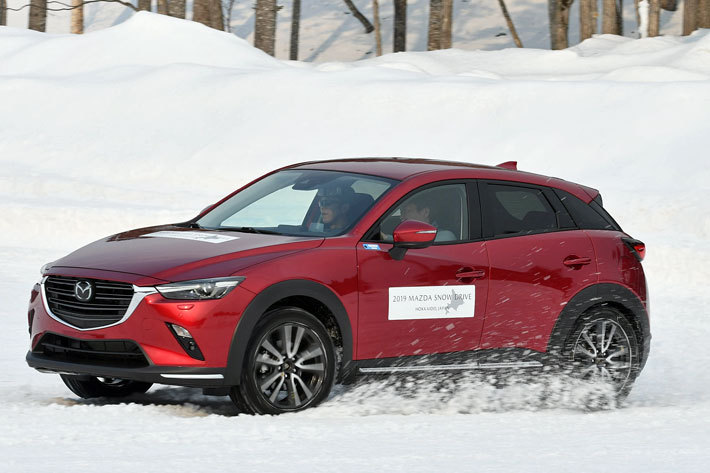 マツダ CX-3(i-ACTIV AWD新制御試作車) 雪上テスト【2019年マツダ雪上試乗会(北海道・マツダ剣淵試験場)】