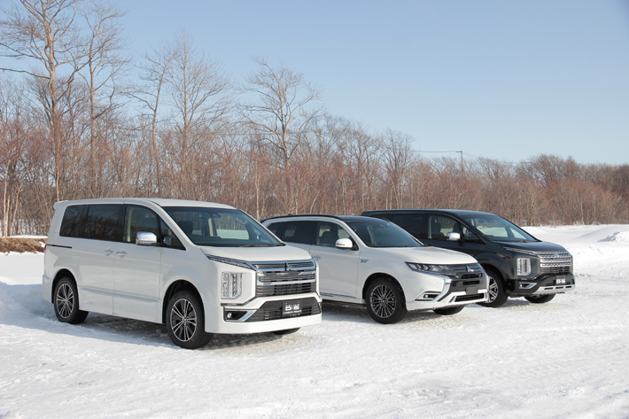 三菱自動車 雪上試乗会